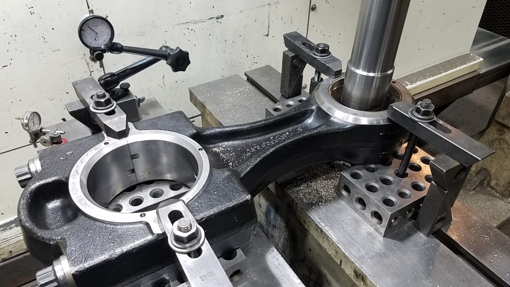 Reverse engineer and manufacture new connecting rod for large engine.